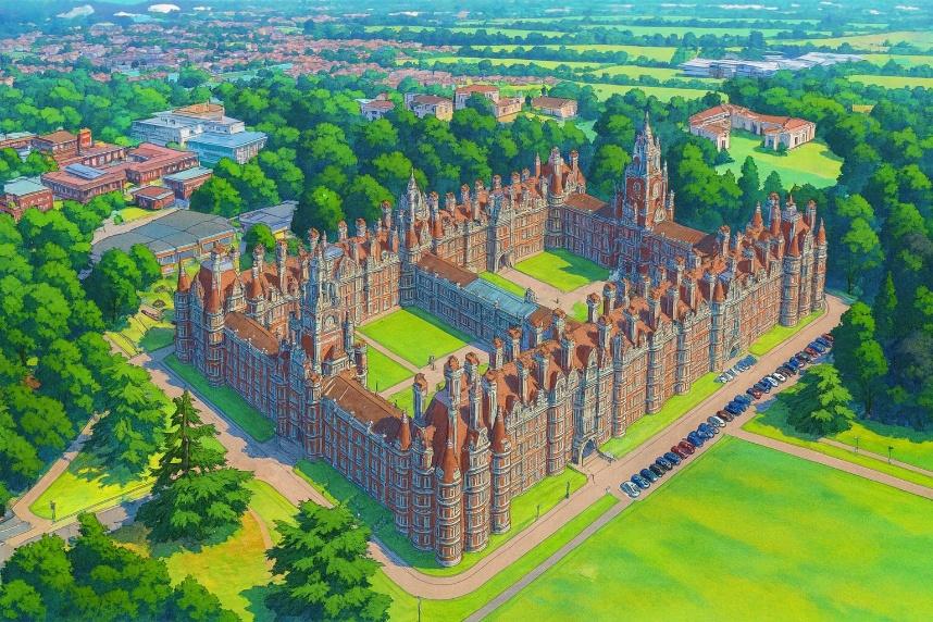 Some cartoon of a building